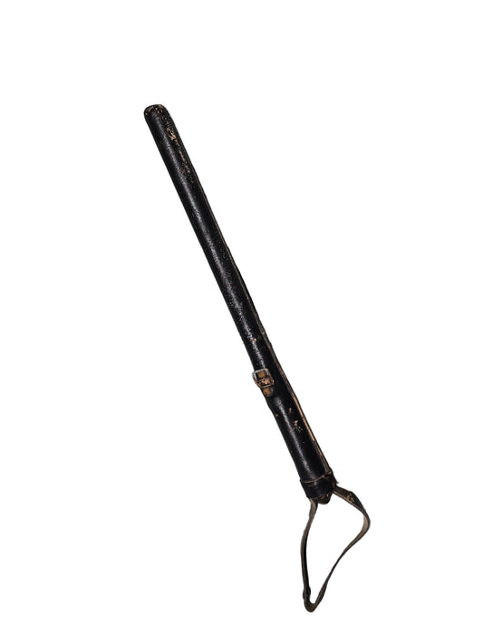 Black leather and rubber german police baton