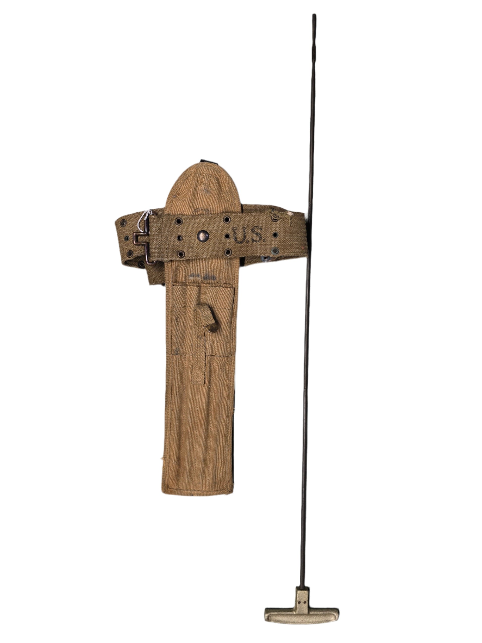 M1 Garand Cleaning Kit with U.S. M1942 Belt, khaki cleaning case