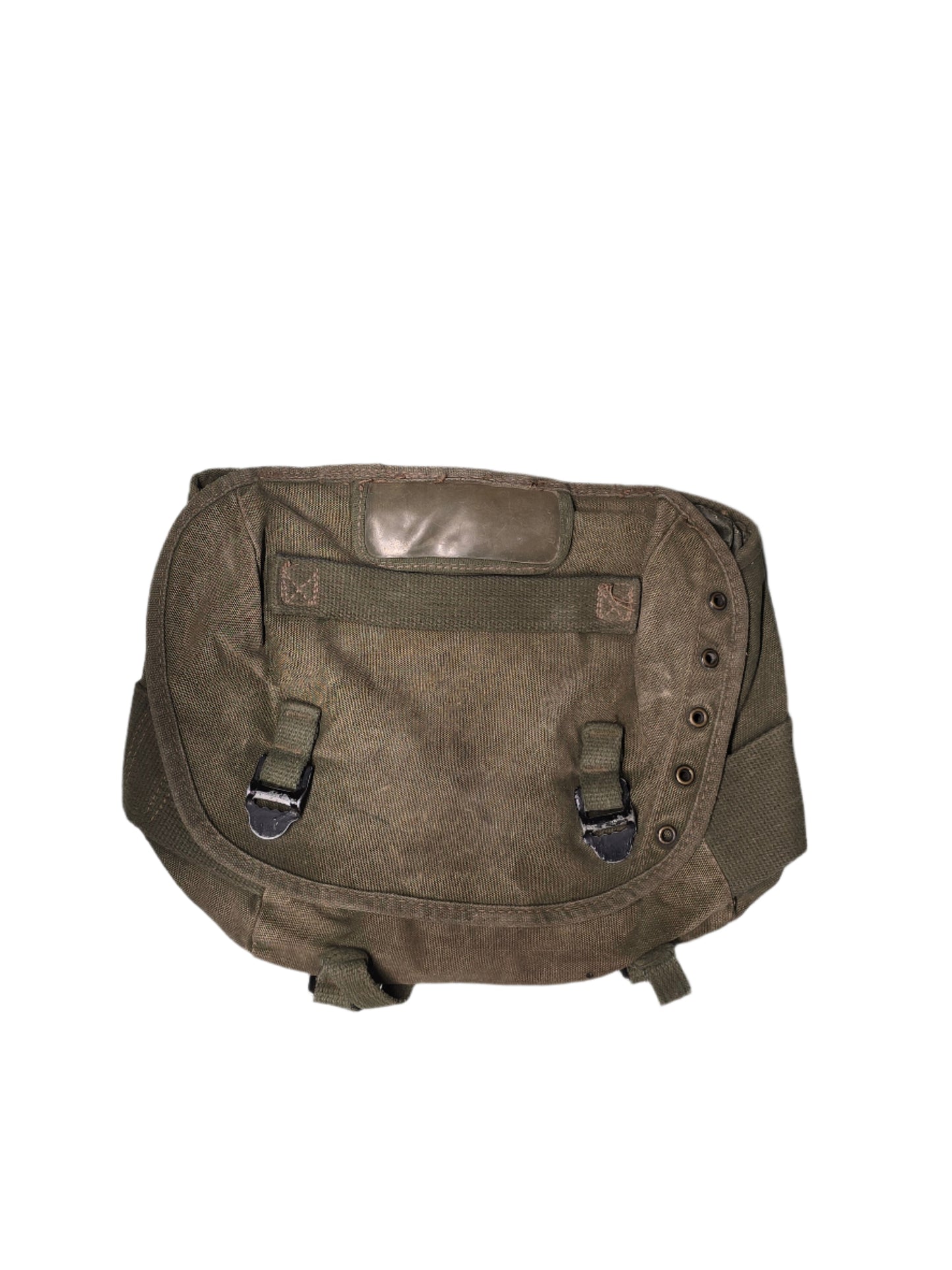 U.S. M-1961 Vietnam War "Field Pack Canvas" Bags Vintage military backpack on a gray background