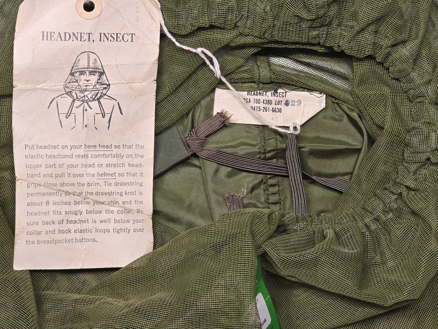 U.S. Military Jungle Insect Headnet