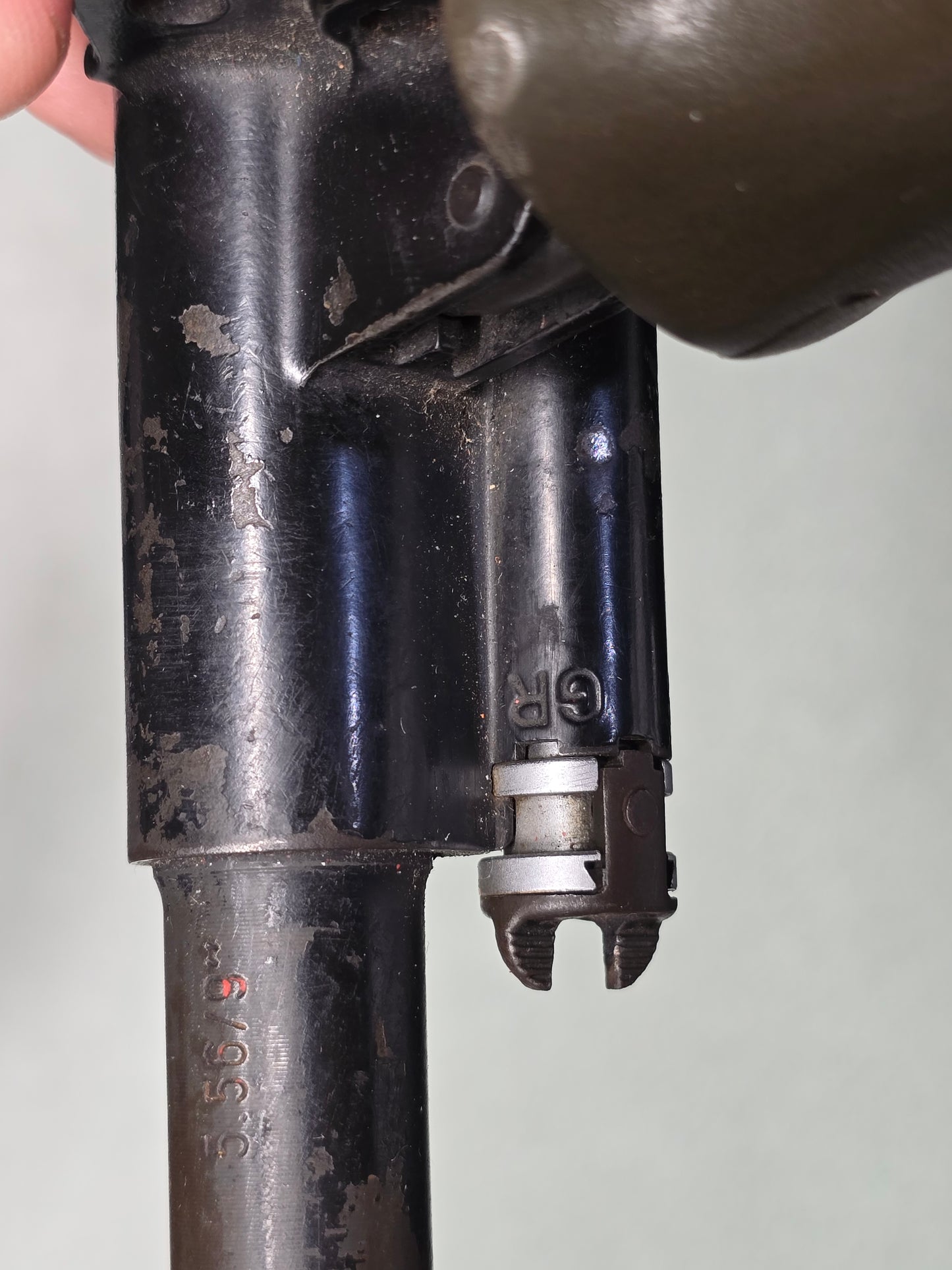 Steyr AUG Front Barrel Section, Cut. Original