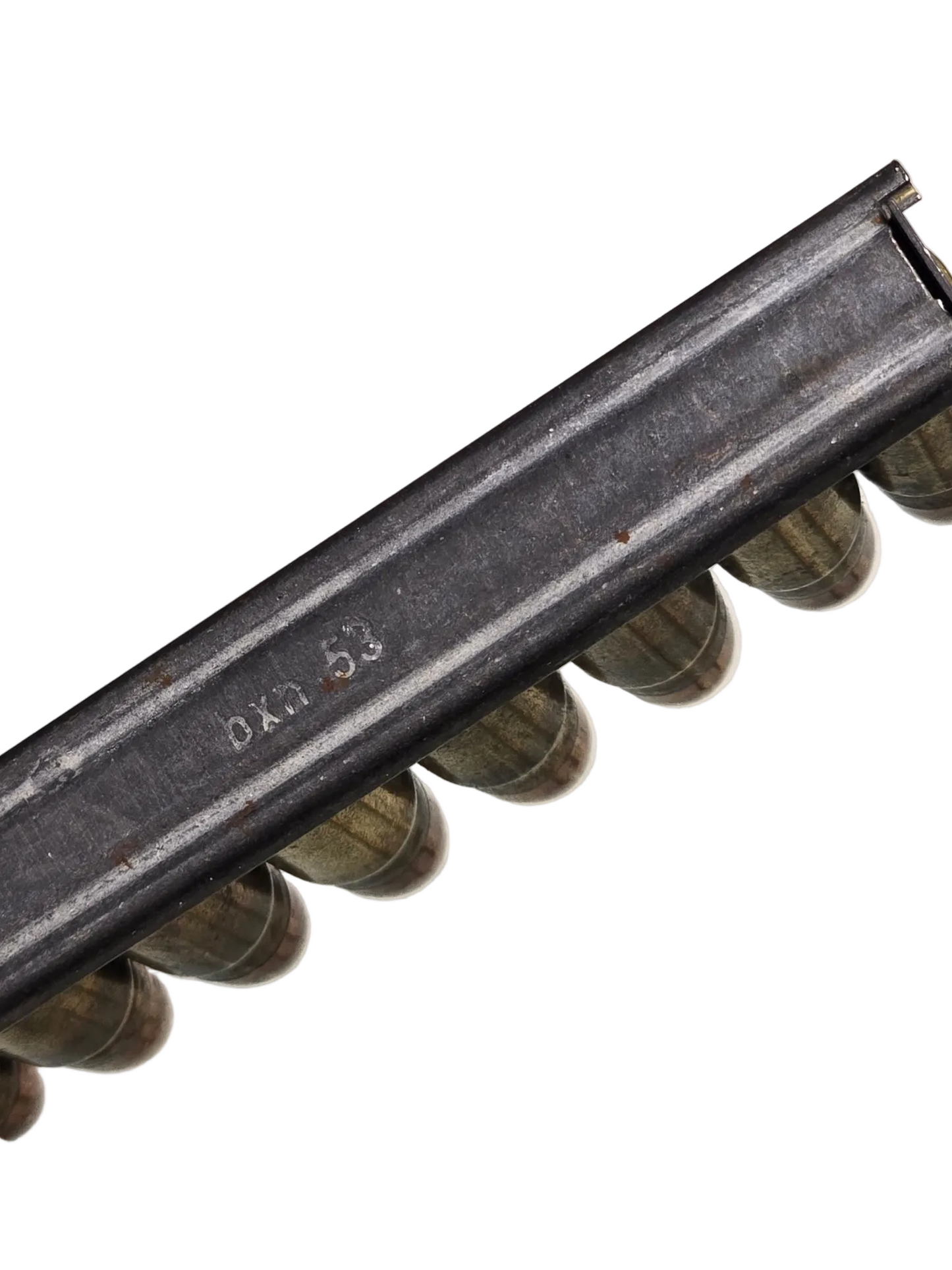 7.62x25 Tokarev on stripper clips, Czech, 1953 dates