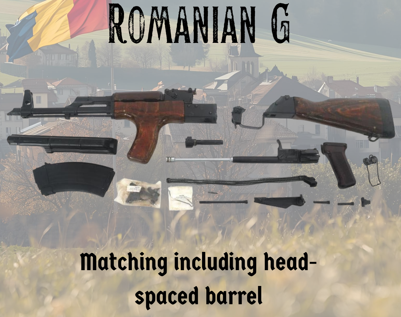 Romanian (Romy G) PM-63 parts kit/Matching.