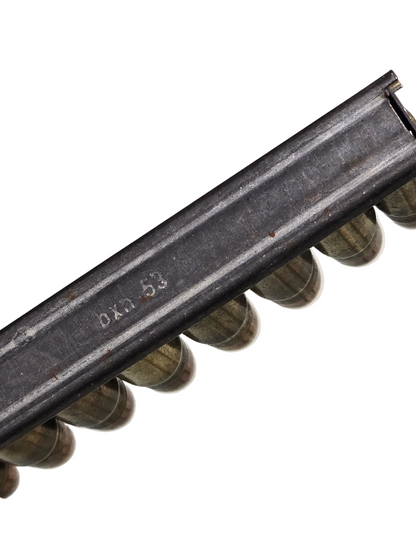 7.62x25 Tokarev on stripper clips, Czech, 1953 dates