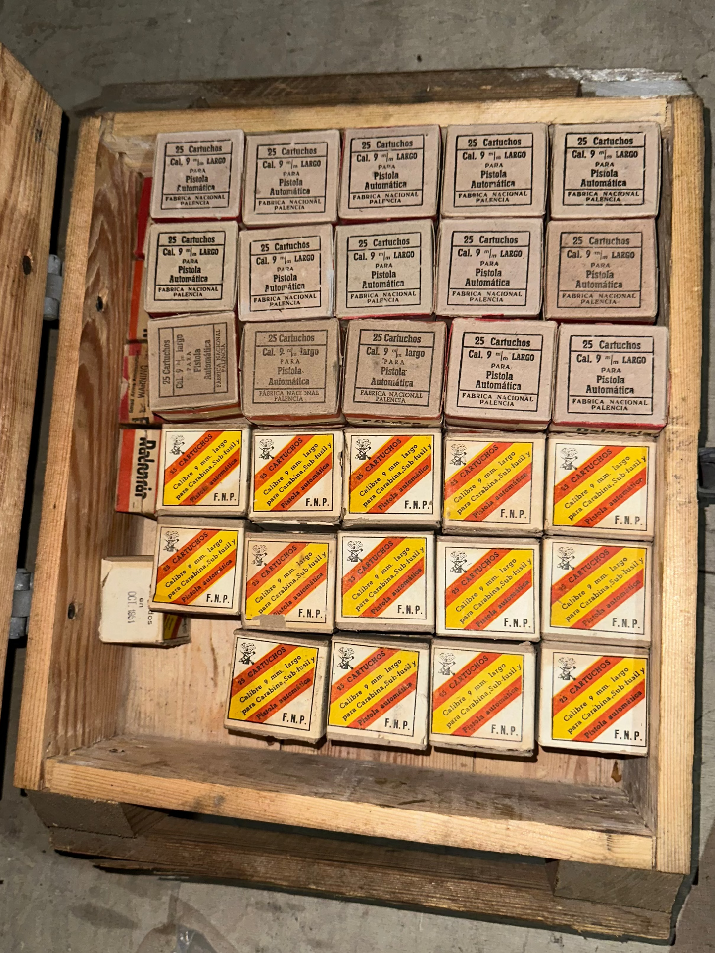 9mm Largo Spanish Military Surplus FNP Ammo 1940-1951