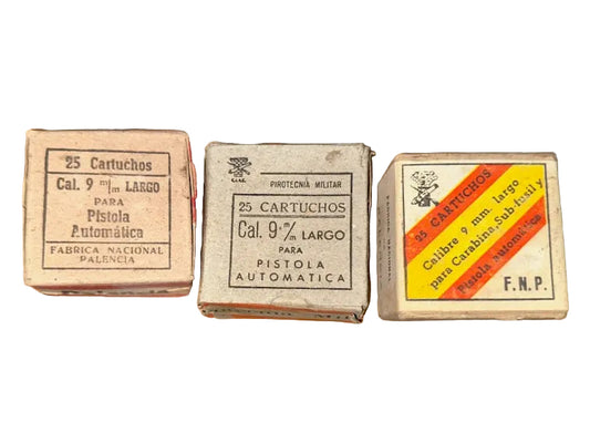 9mm Largo Spanish Military Surplus FNP Ammo 1940-1951