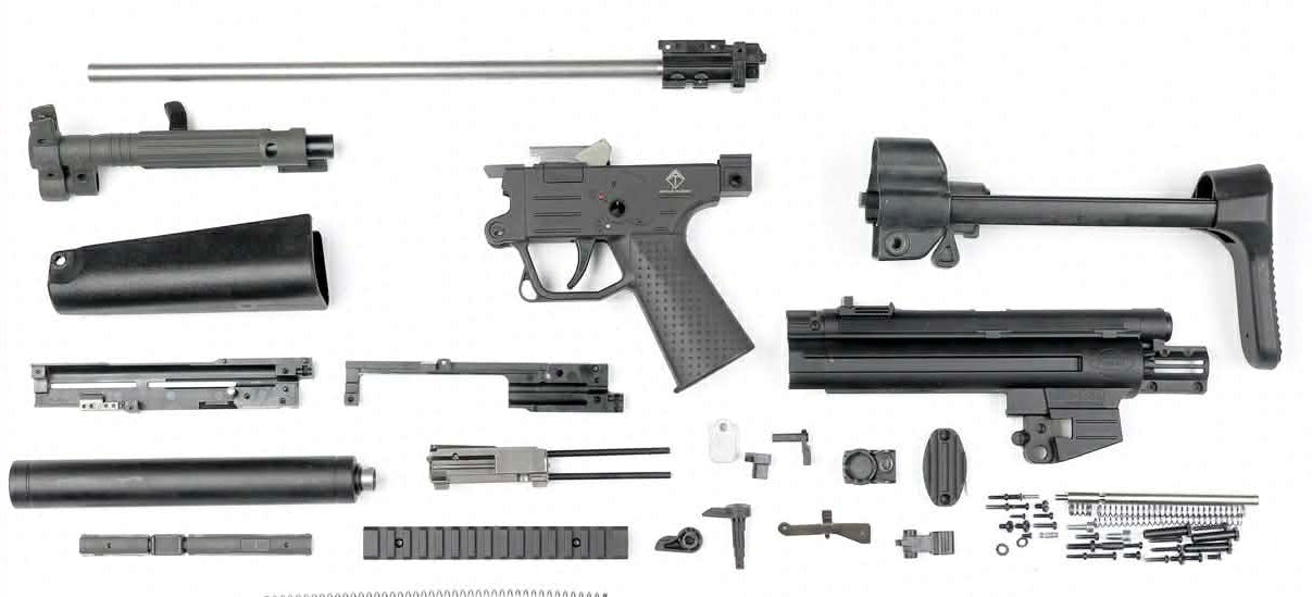 GSG .22 Cal MP5 parts kit with faux suppressor