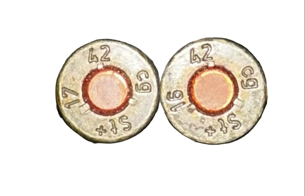 7.92x57/8mm Mauser Steel Case, Lead Core 1942 WWII