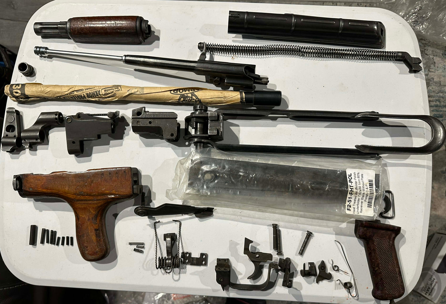 Romanian Md/65 Underfolder, Reverse "Dongle" Parts kit, + Barrel +80%
