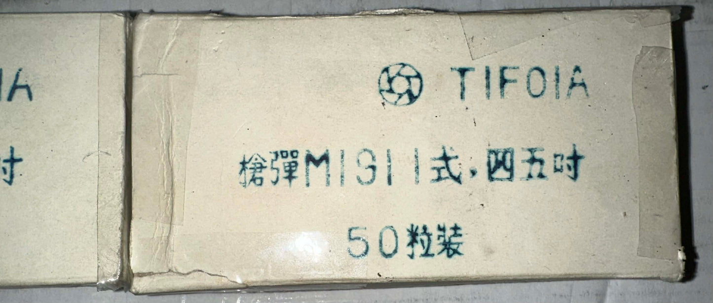 .45 1911 Taiwanese 1961 dates Ammo