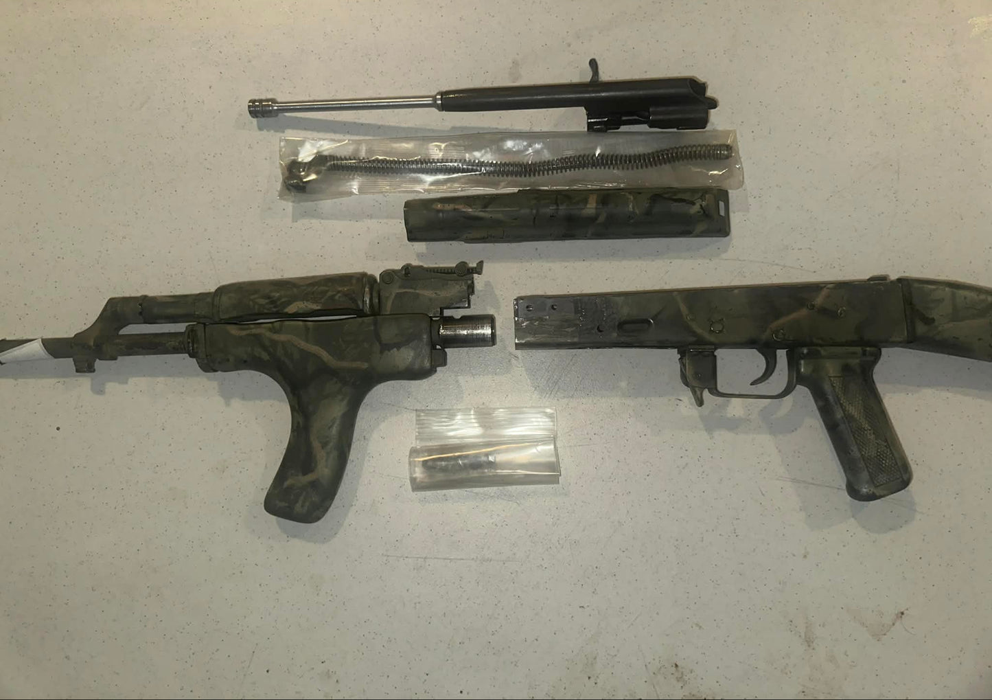 Romanian Md63 Parts kit, Screw Built,  Camo Painted