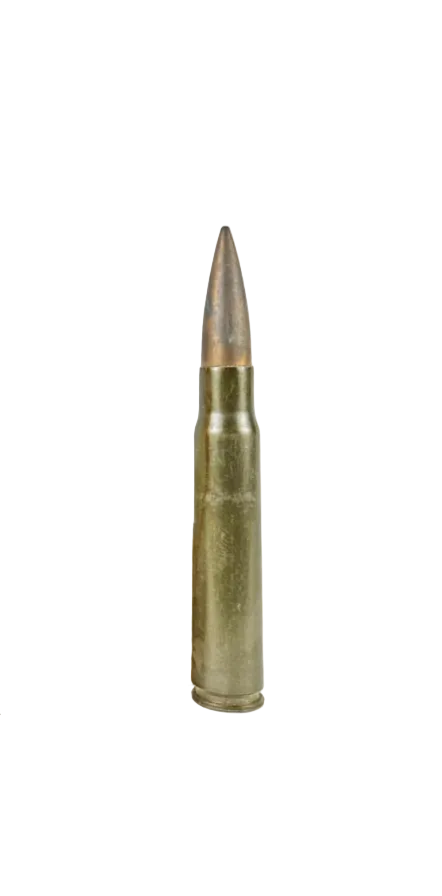 7.92x57/8mm Mauser Steel Case, Lead Core 1942 WWII