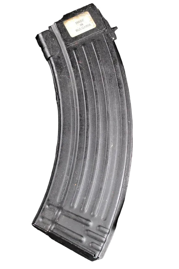 Bulgarian Ak47 Steel 30rn magazine, with Sticker