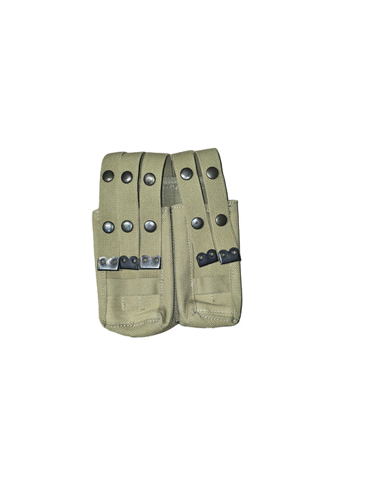 Israeli Surplus Khaki 5-Cell Magazine Pouch