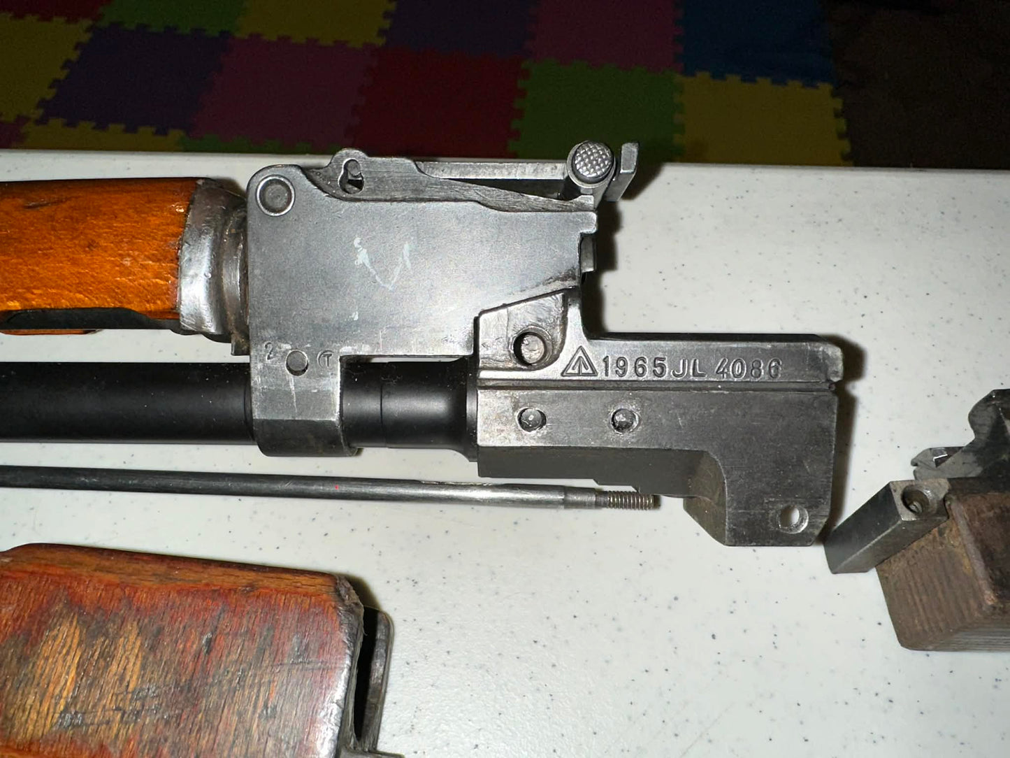 Romanian Md63 1965" parts kit matching + Barrel/Trench Art kill count! + Stamped 1mm 80%